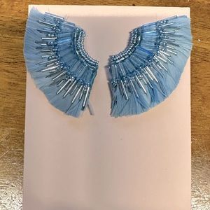 Mignonne Gavigan feather Madeline earrings. NWOT